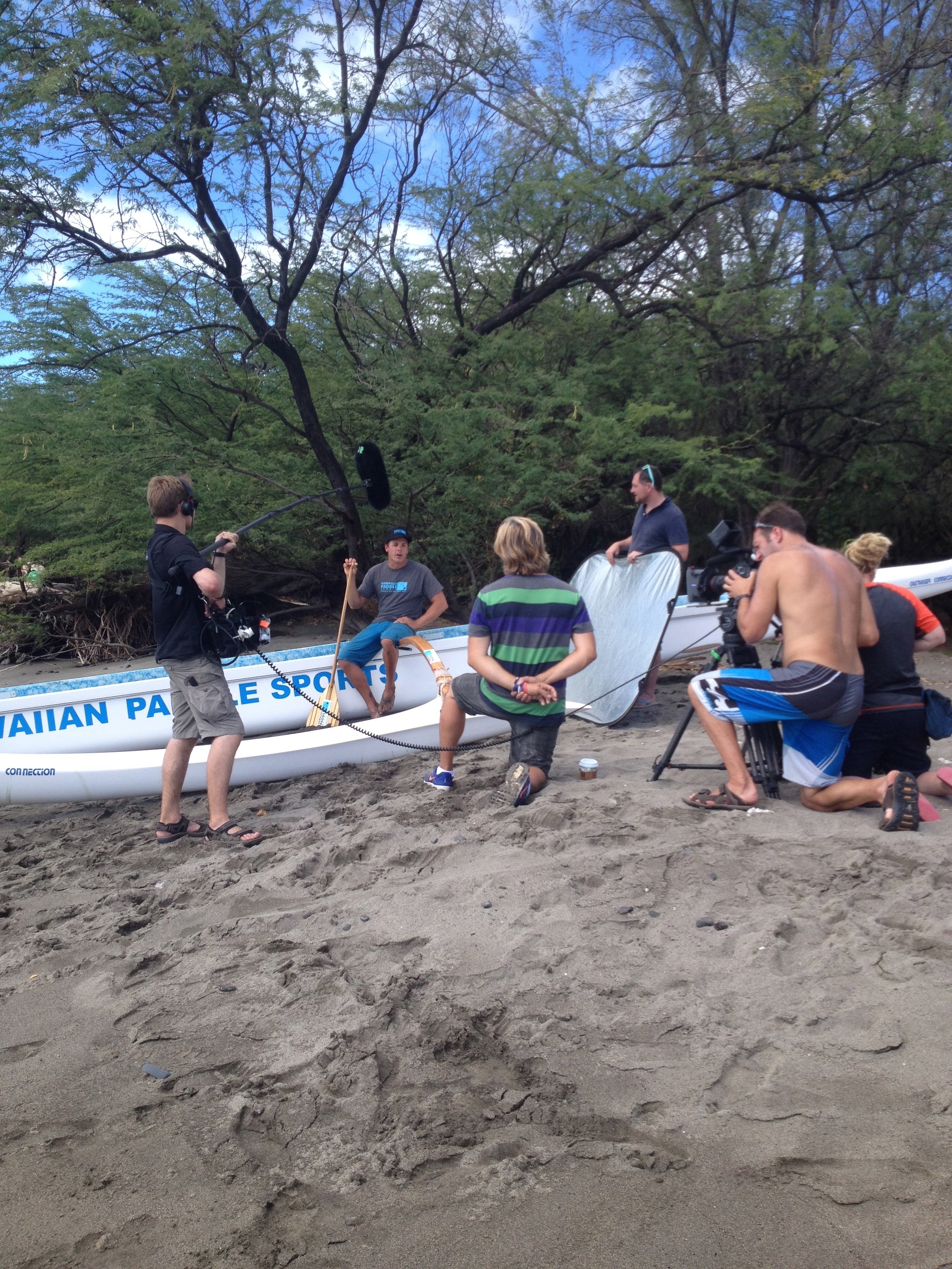Behind The Scenes Filming of an Outrigger Canoe Video