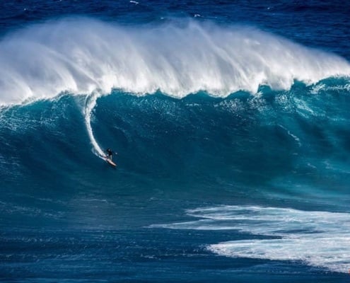 Surfing Maui Jaws