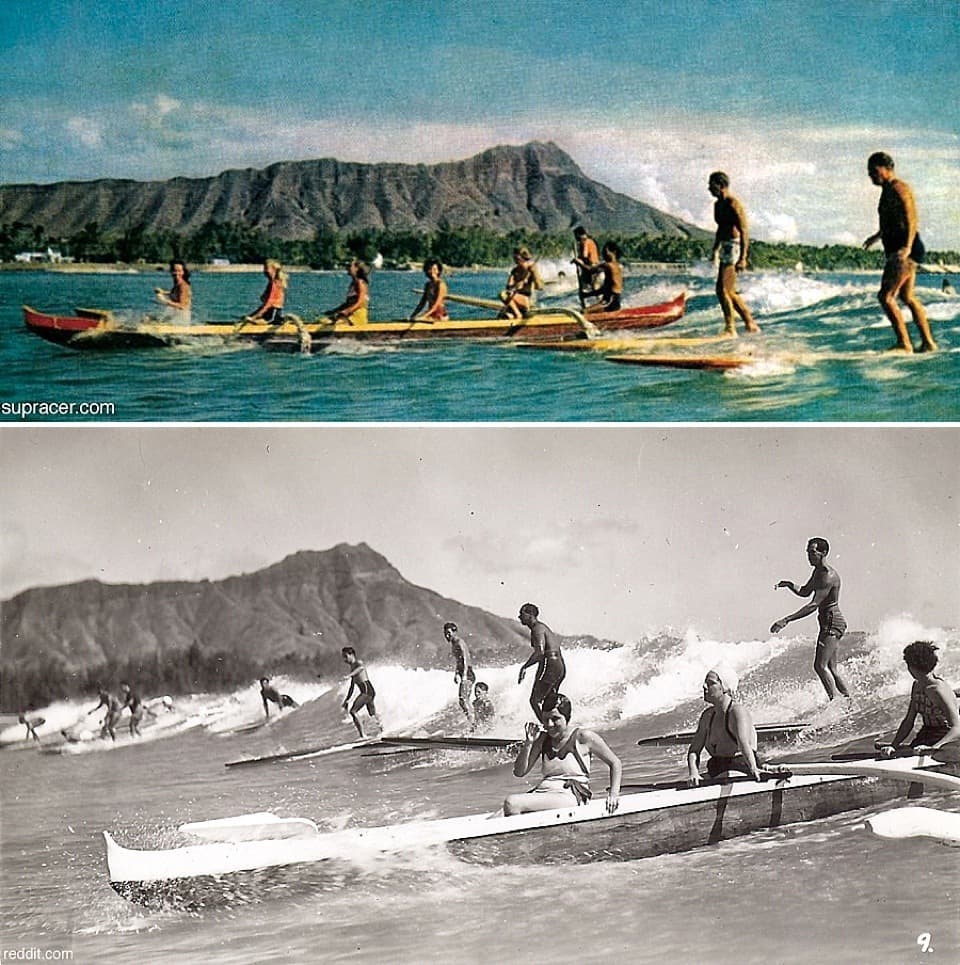 The History of Canoe Surfing Hawaiian Canoe Surfing
