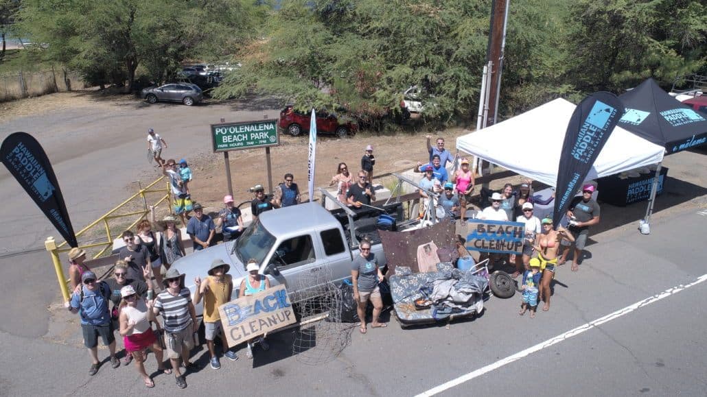Hawaiian Paddle Sports Beach Cleanup