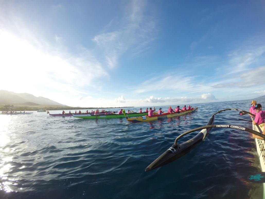 Maui Paddle For Life canoes 