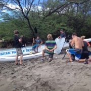 Film Crew Outrigger Canoe