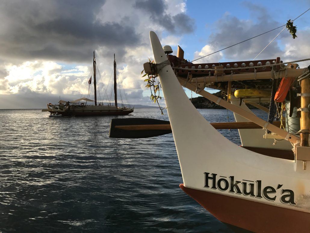 Hokulea canoes