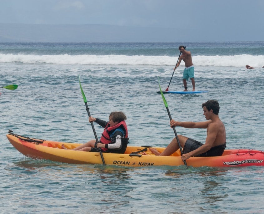 Hawaiian Paddle Sports hosts Camp Imua for Malama Maui give-back day