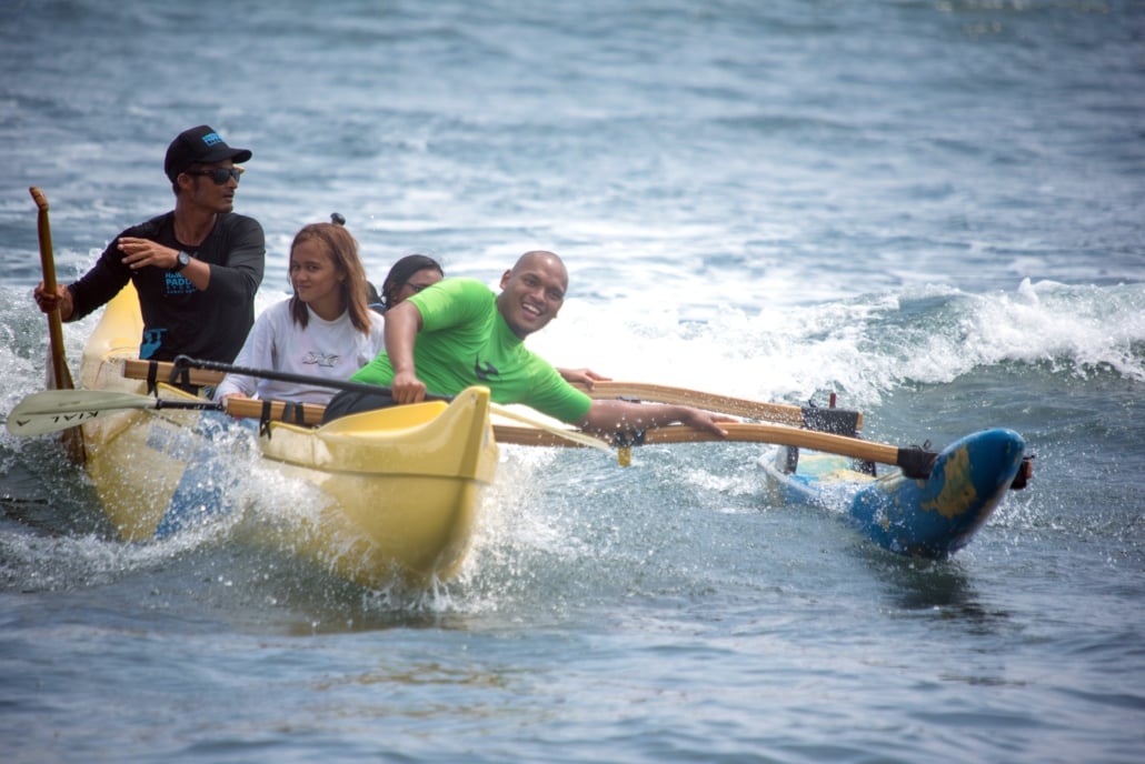 Canoe Surfing with Maui Youth and Family Services
