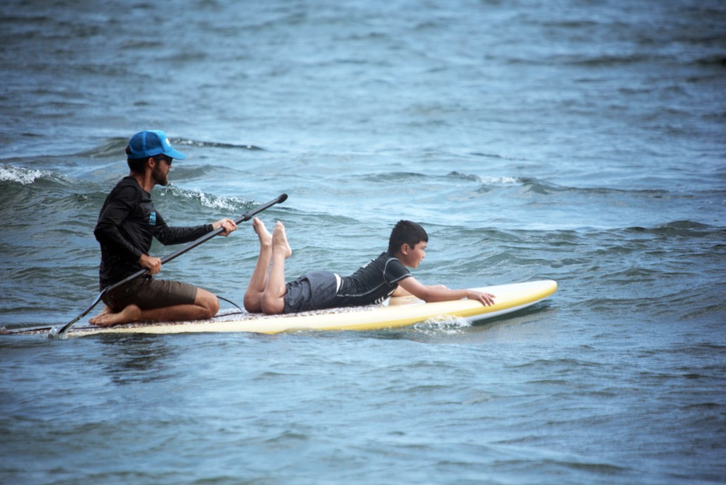 Stand Up Paddling with Maui Youth and Family Services