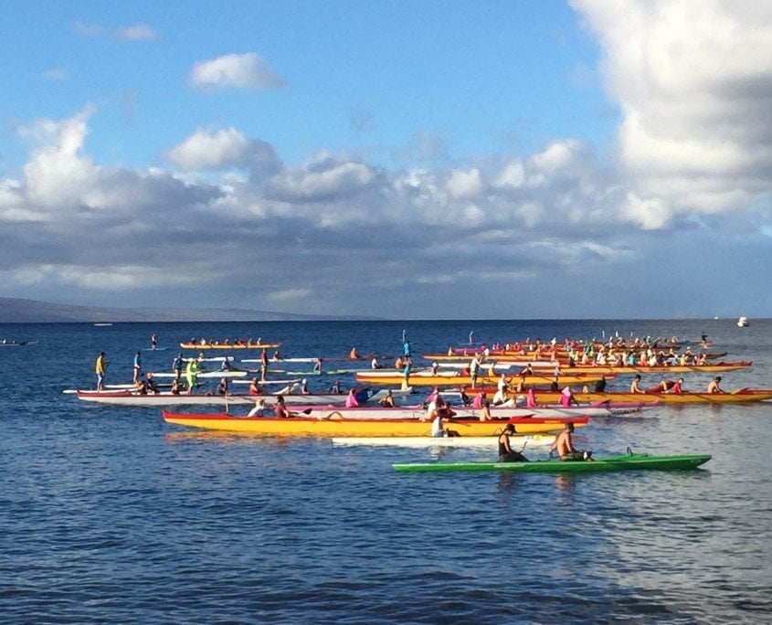 Canoes On Water