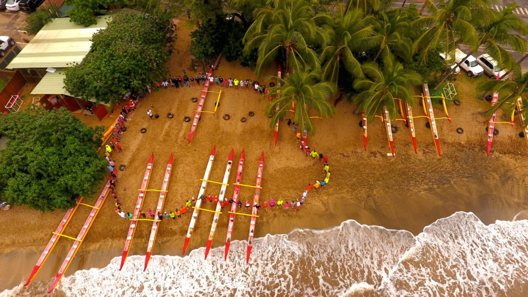 Paddle For Keiki Maui Aerial Shot