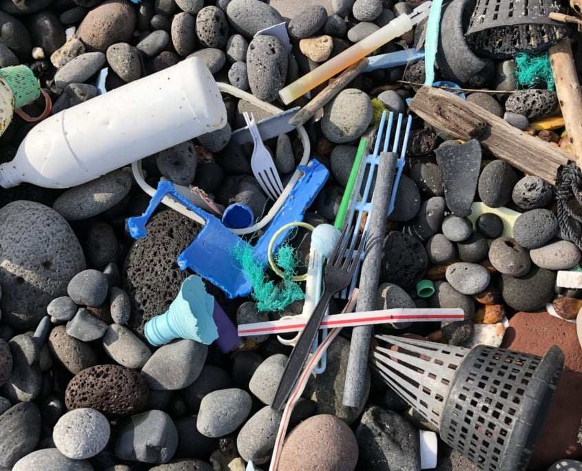 Plastic marine debris Maui