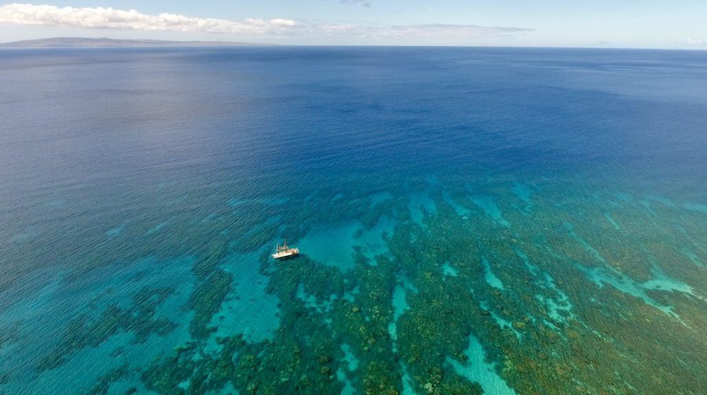 Hokulea Olowalu Drone Shot