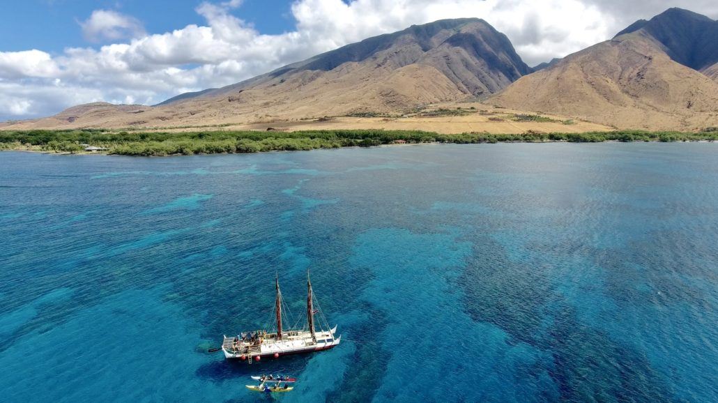 Hokulea come to Olowalu