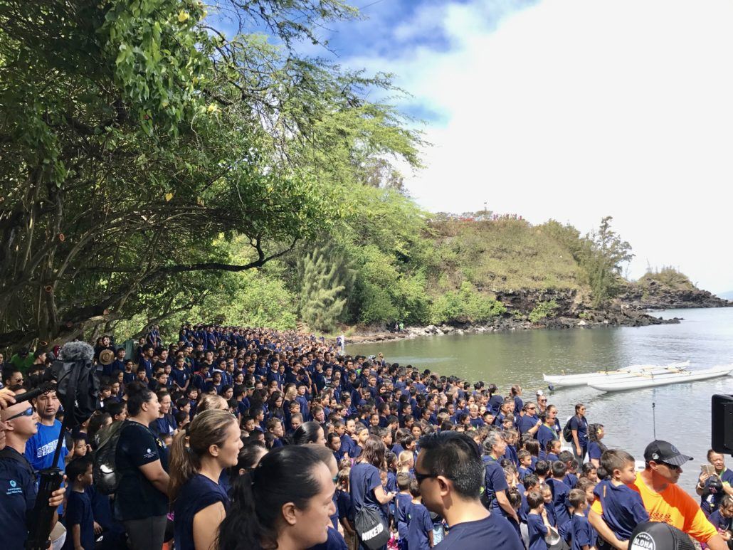 Crowd at Honolua Bay