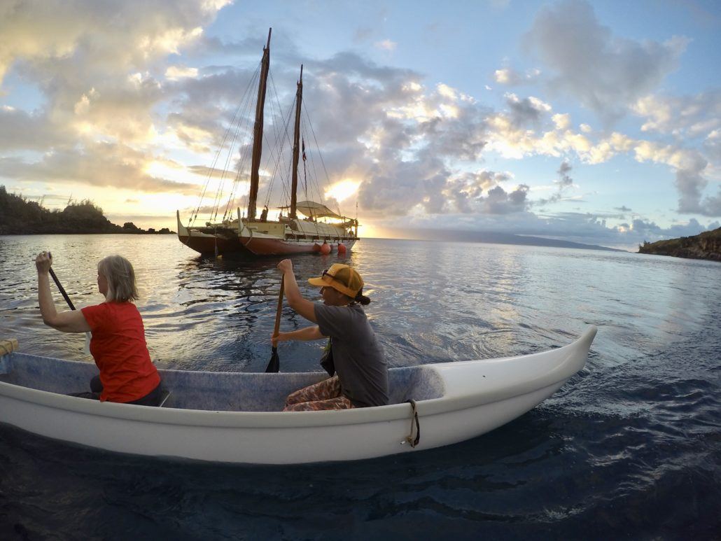 Hokulea Honolua Paddle