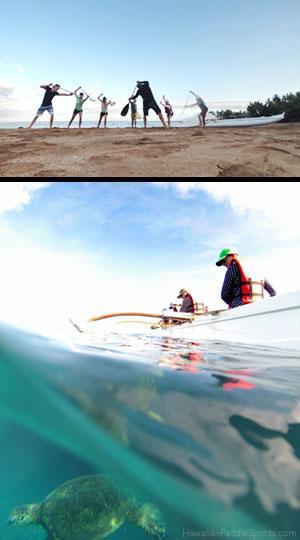 honu paddling