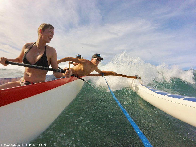 Riding the Surf in Hawaii